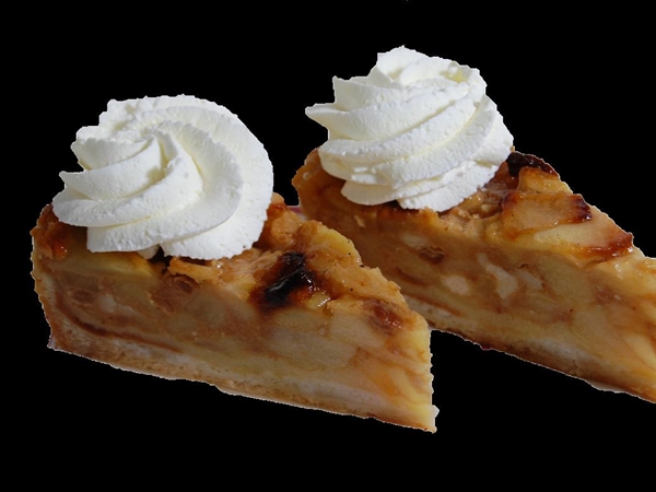 Appel Gebak met slagroom